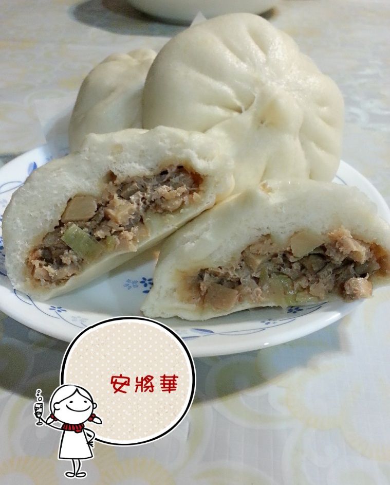 豆渣竹荀肉包