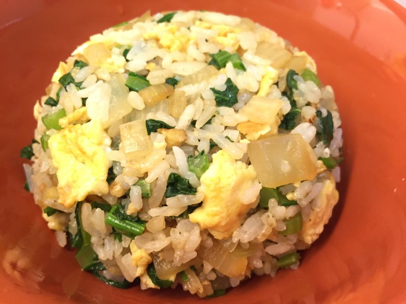 **低脂晚餐~菜心蛋炒飯