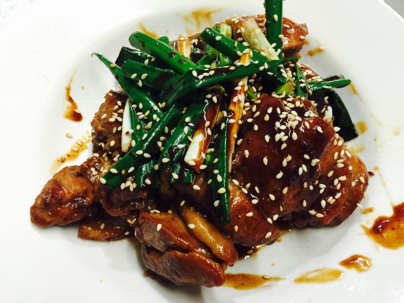 烤肉醬燒雞腿