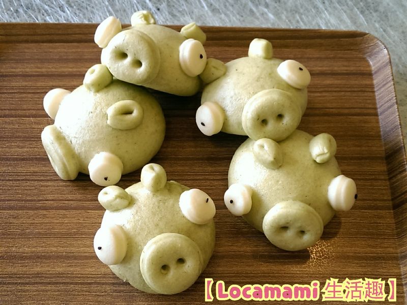 蔬菜小豬饅頭