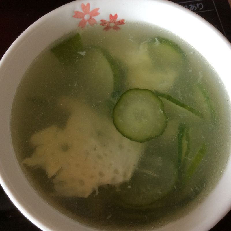 小黃瓜蛋花湯