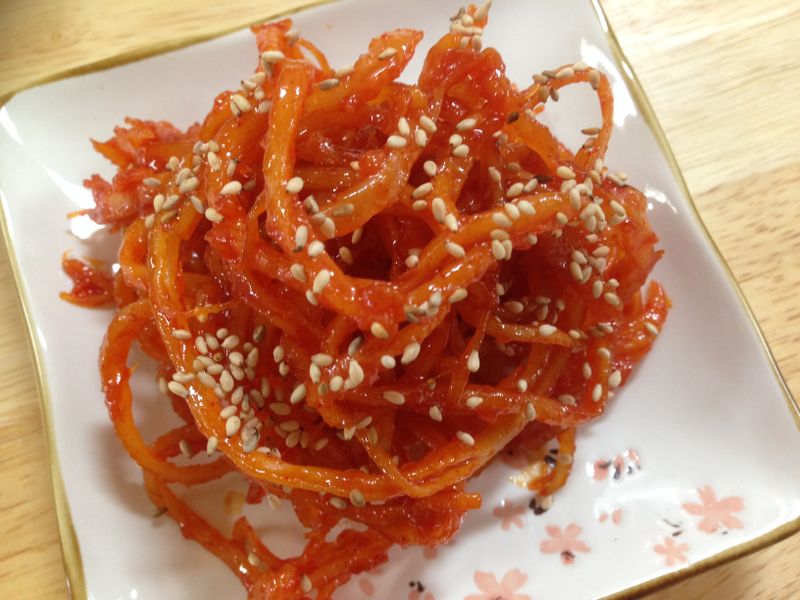 韓式涼拌辣魷魚絲 오징어채무침