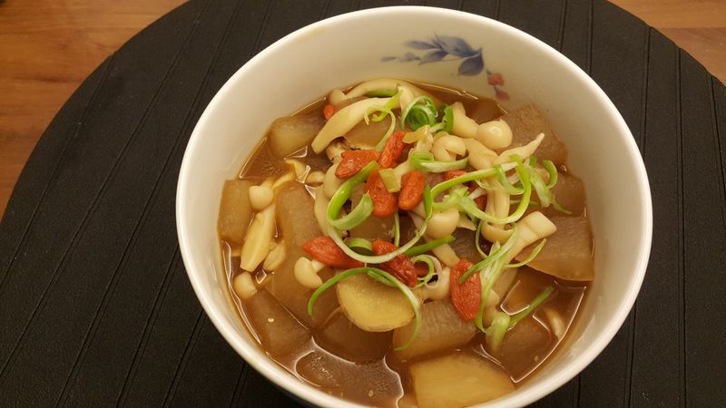 枸杞雪菇滷冬瓜