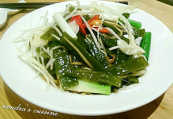 涼拌薑絲海帶