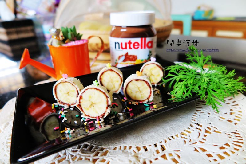 Nutella好滋味早餐-免烤土司香蕉卷