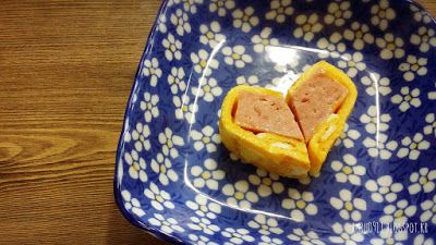 超簡單 愛心餐肉蛋捲하트스팸계란말이
