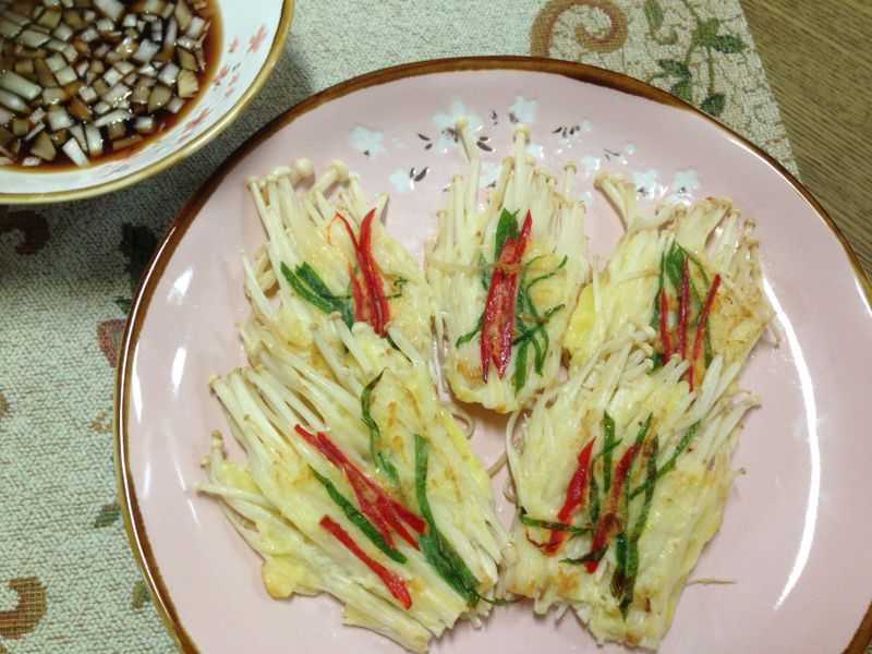 韓式金針菇煎餅팽이버섯전