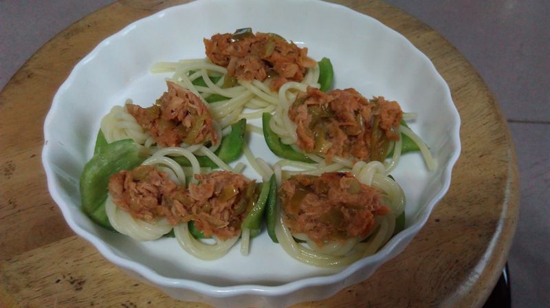 [開胃小品]義大利涼麵蔬菜鮪魚船