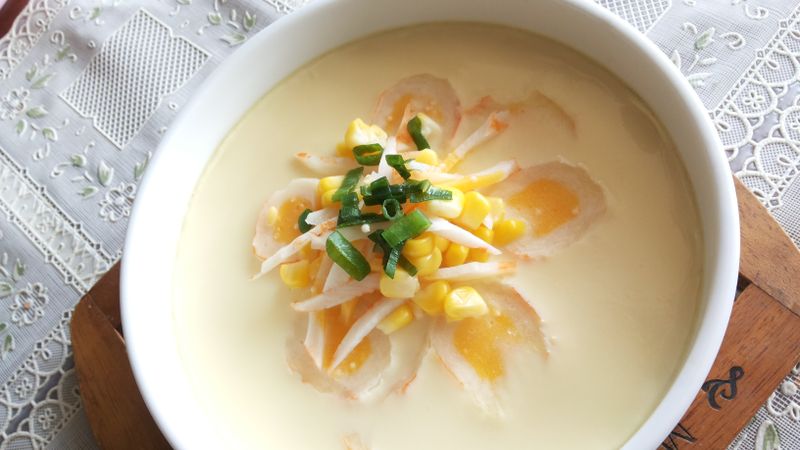 蛤蜊玉米滑嫩蒸蛋(電鍋)_小七夏日輕食尚