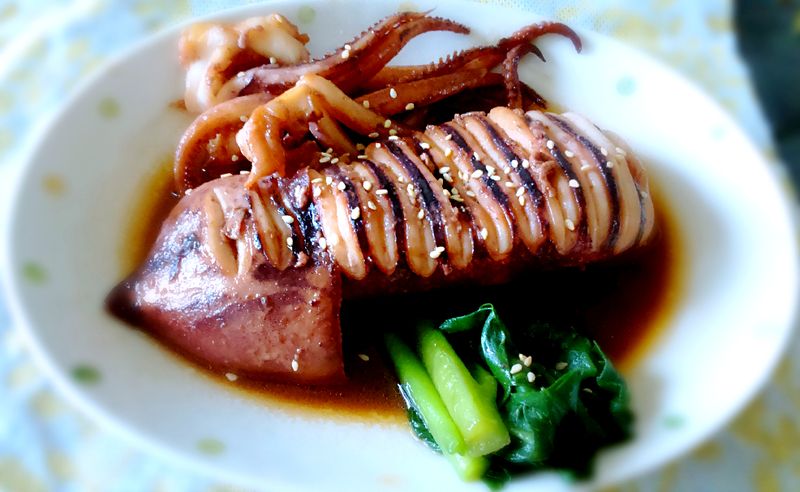 五分鐘料理~雙醬魷魚燒 イカ焼き