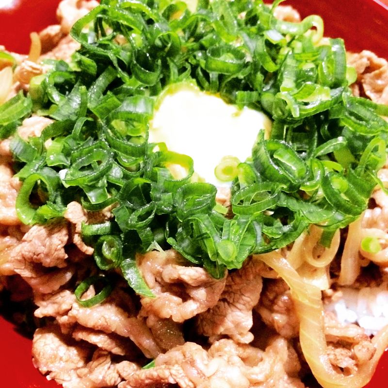 蔥玉牛丼