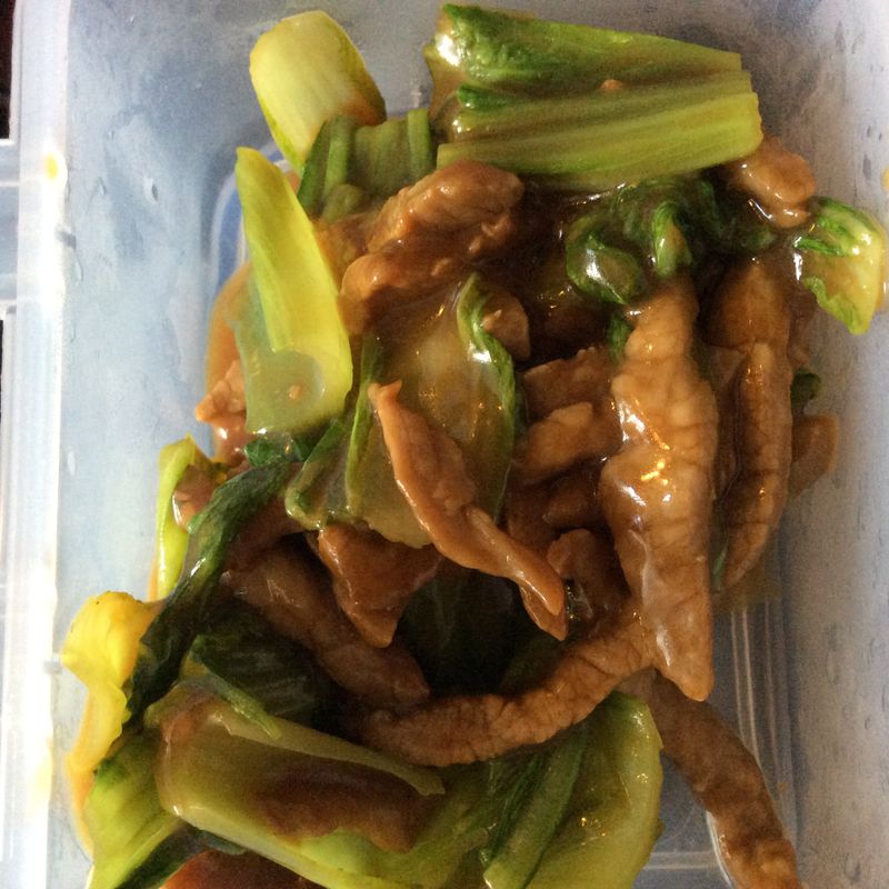 芥菜炒牛肉絲