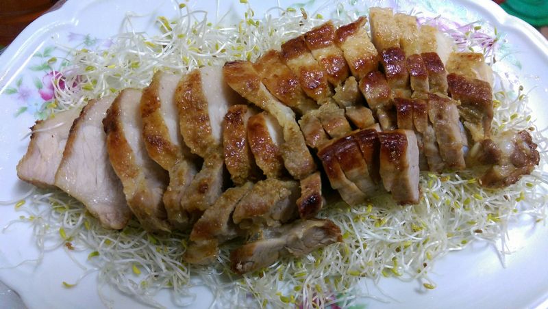 かにの孜然煎五花