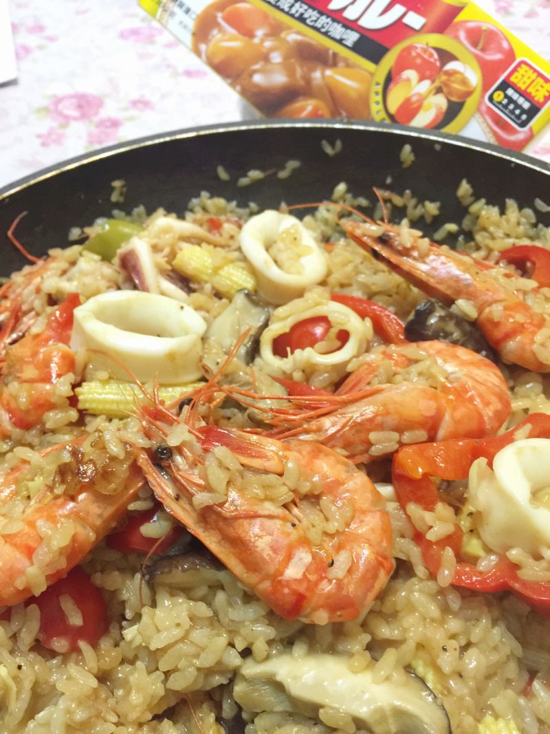 咖哩海鮮燉飯
