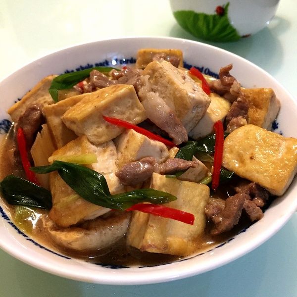 蔥燒豆腐