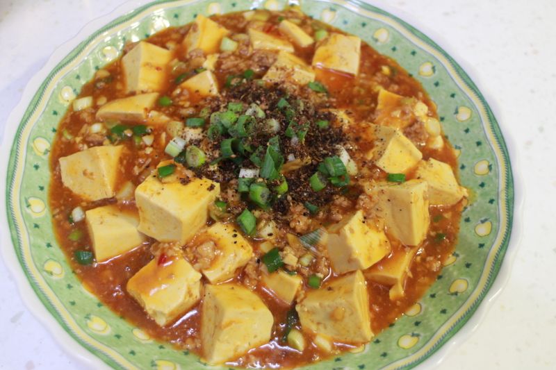 苦茶油調製~~~麻辣香的麻婆豆腐