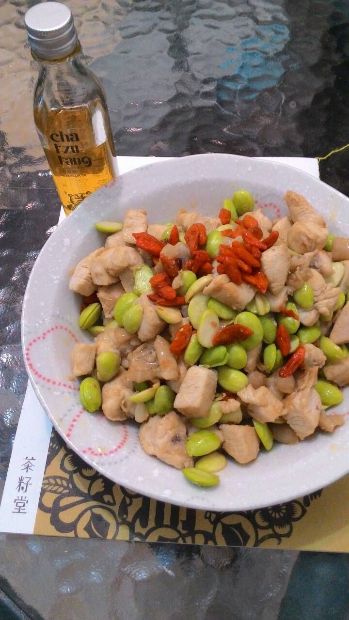 毛豆炒雞肉【自然好油X茶籽堂】
