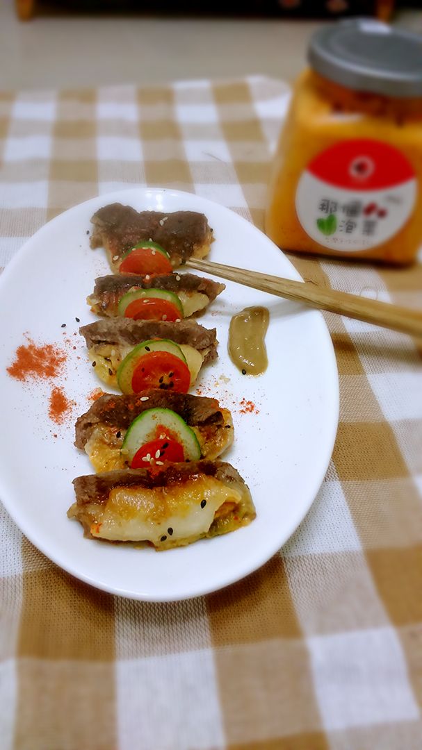 五分鐘料理~蘋果泡菜起司牛肉燒
