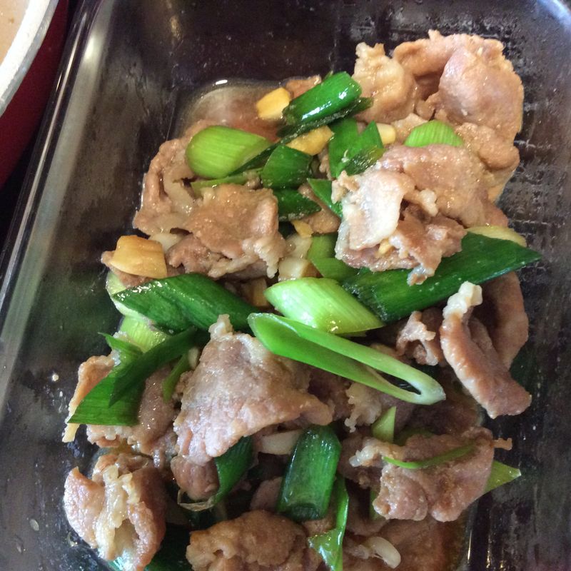 蒜炒豬肉
