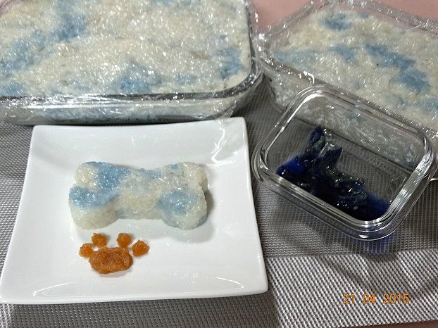 蝶豆藍花糯米糕