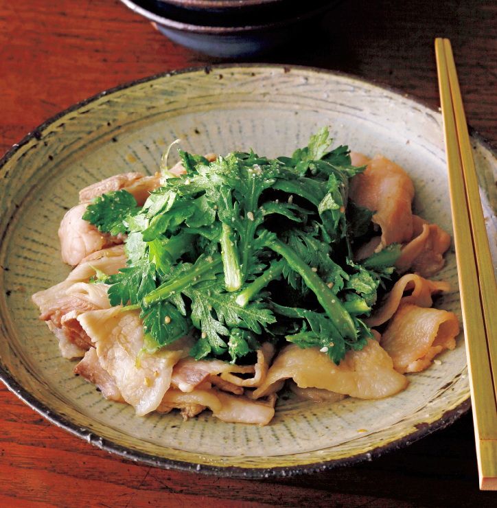 東販小食堂:絕品下酒菜 涮豬肉片茼蒿
