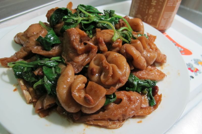 豆鼓燒大腸