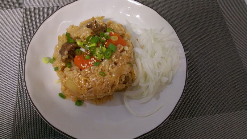 かにの椰子油料理之牛肉飯