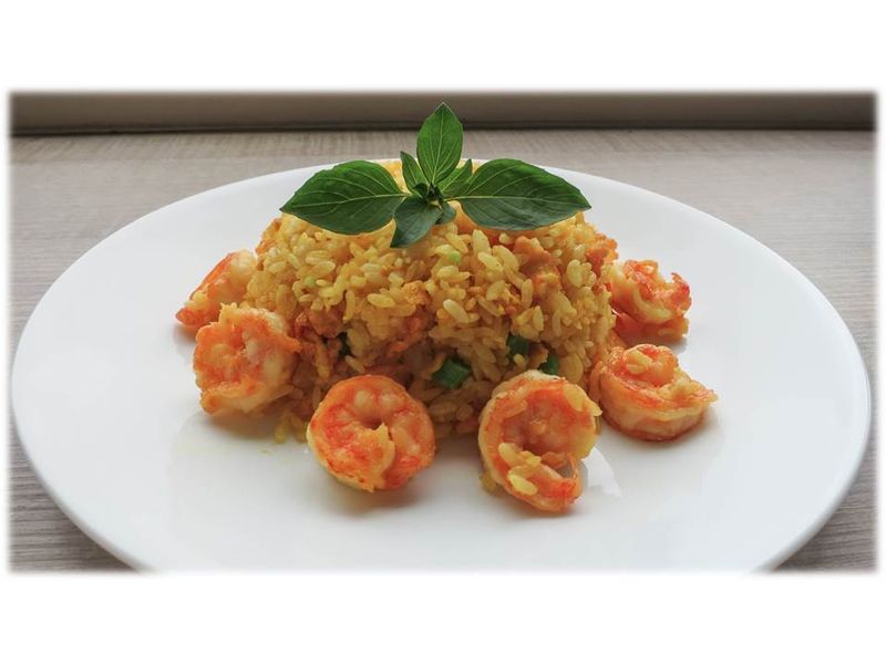 薑黃蝦仁炒飯