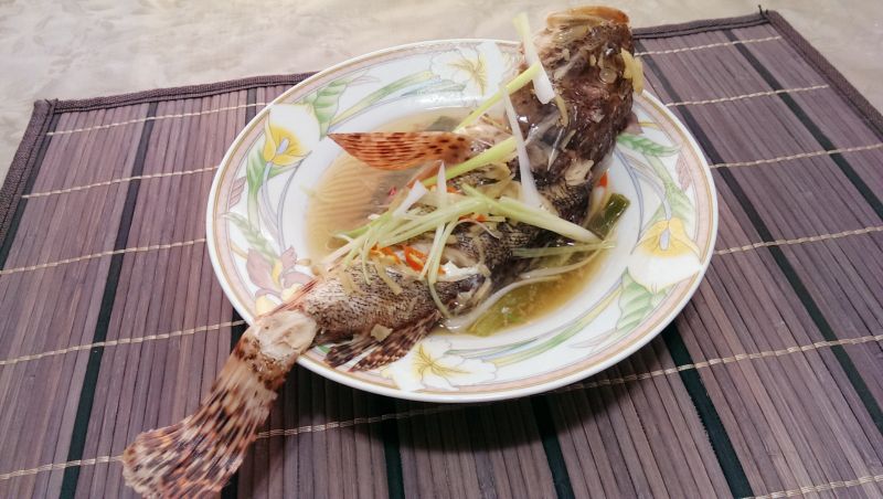 清蒸石狗公魚