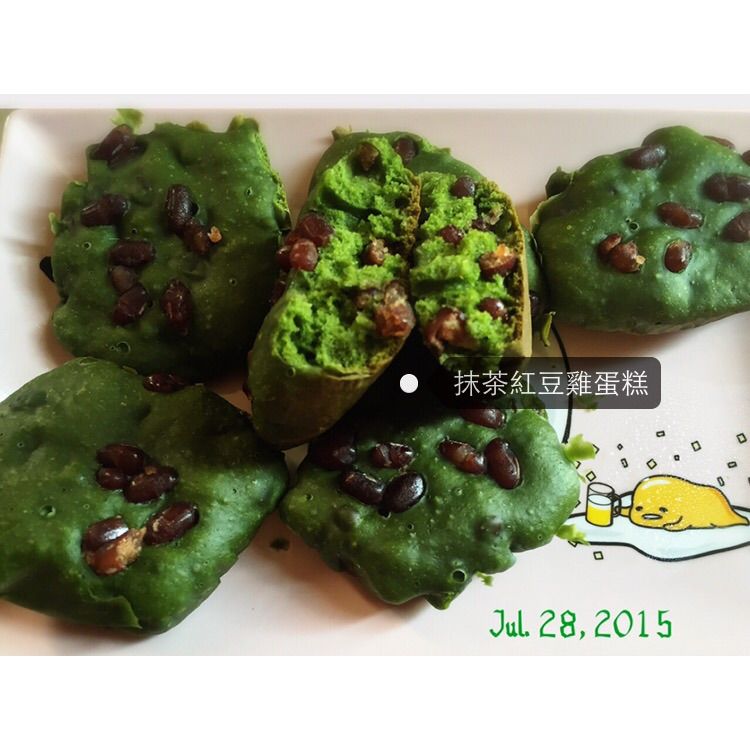抹茶紅豆雞蛋糕