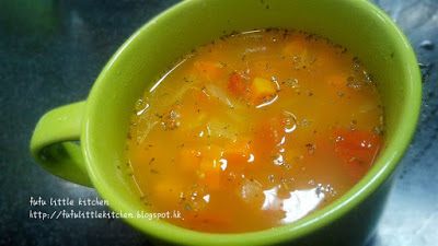 簡易健康西湯 - 蕃茄粒粒湯