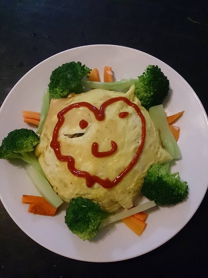愛心蛋包