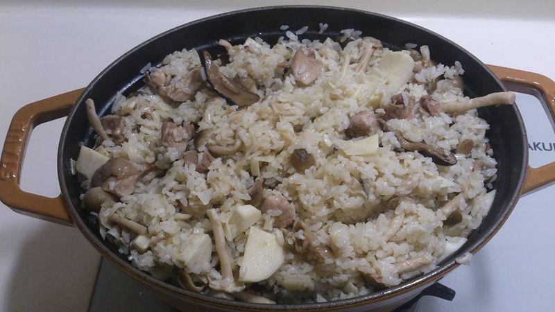 竹筍鮮菇雞肉飯