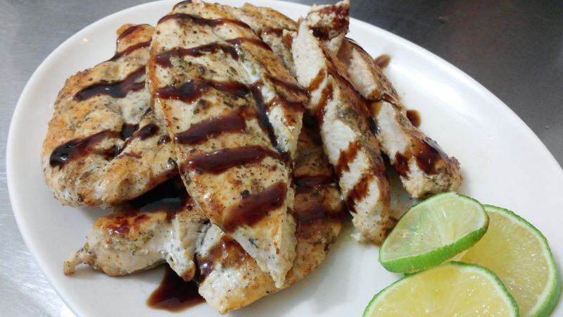 香料雞排佐葡萄酒醋