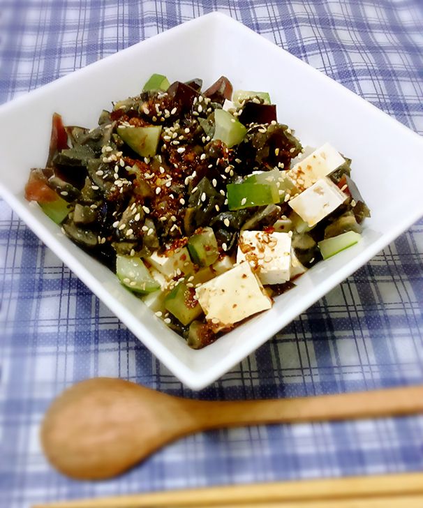 川味黃瓜皮蛋豆腐【零失敗3分鐘料理】