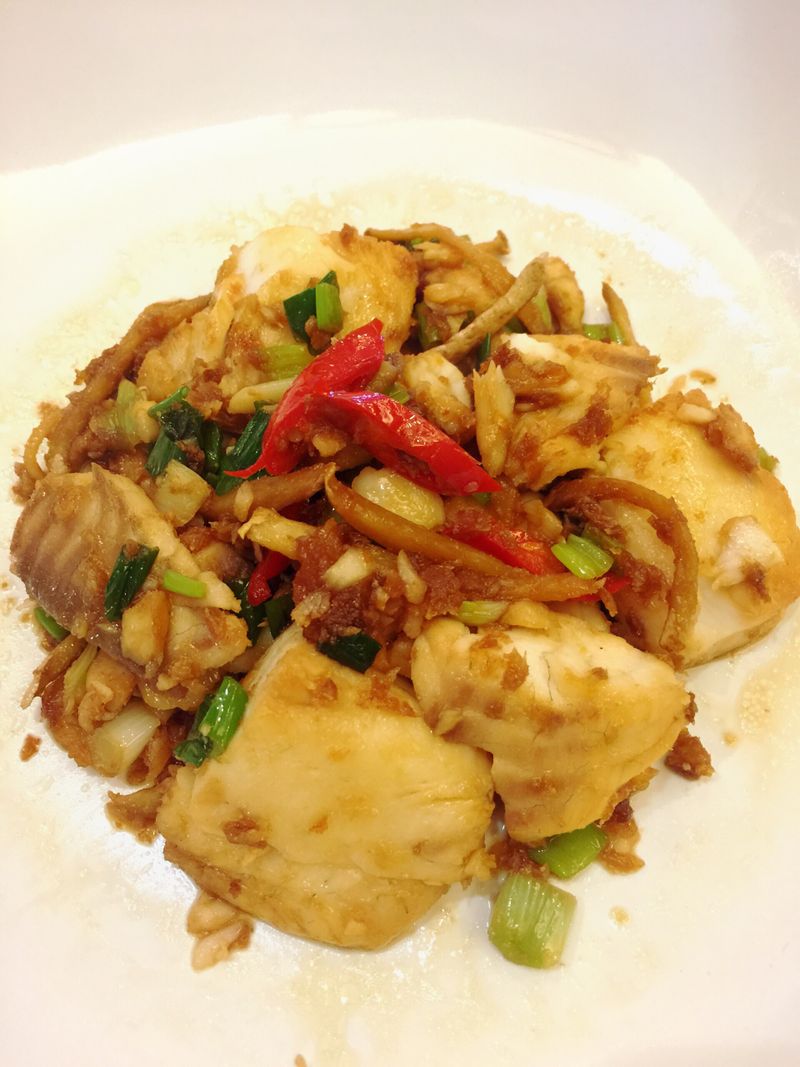 蔥燒鯛魚片