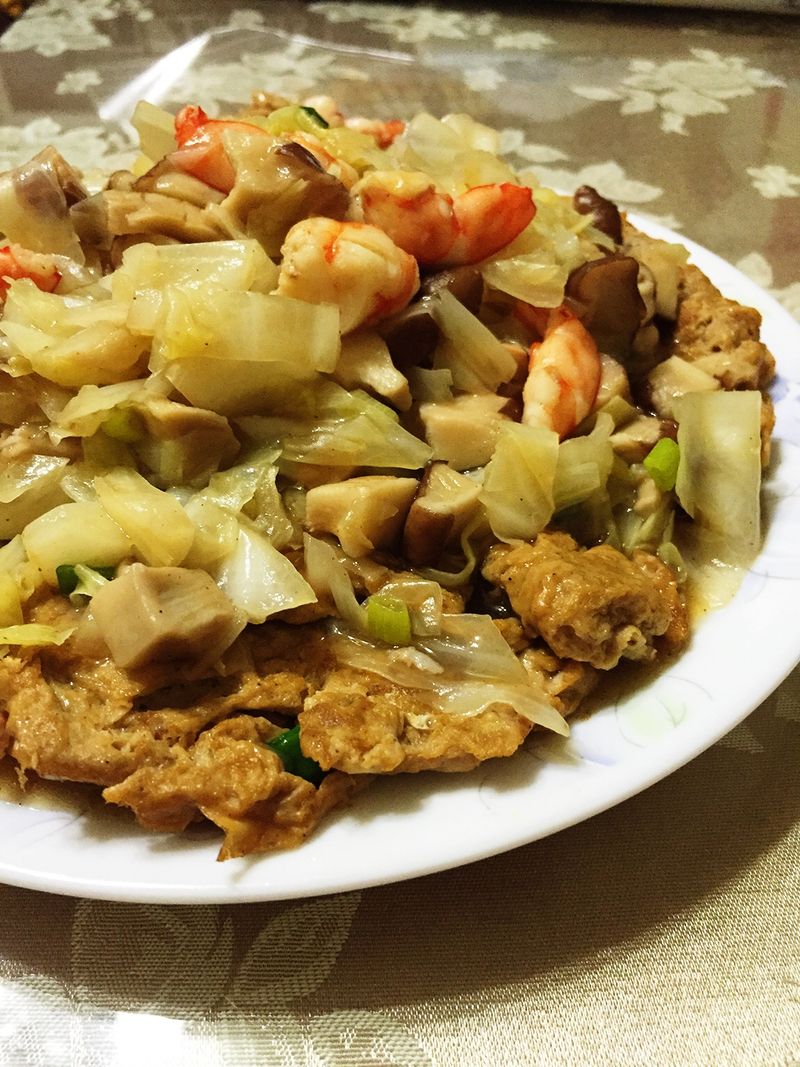豪華鮮蝦烘蛋