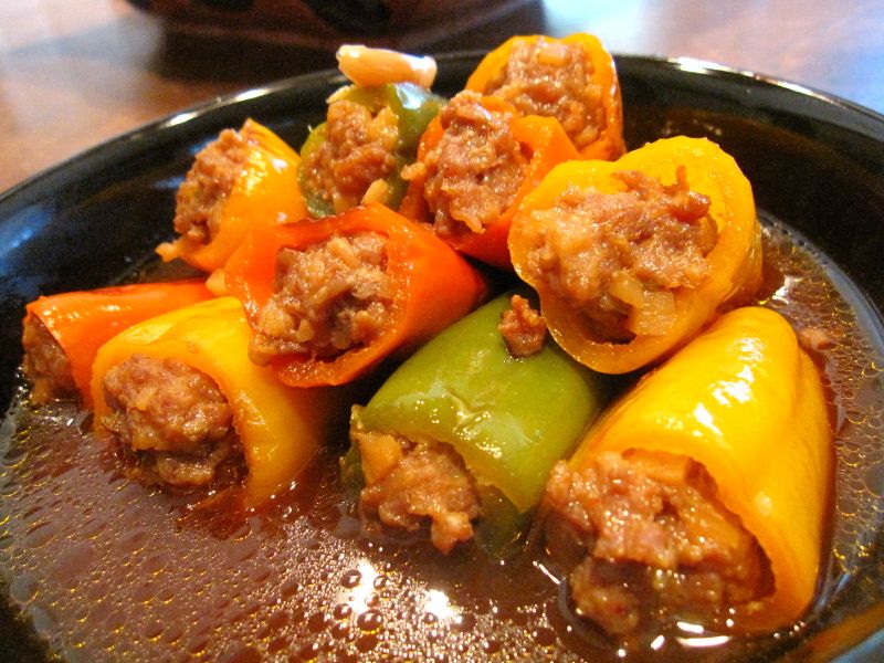 紅燒甜椒鑲肉