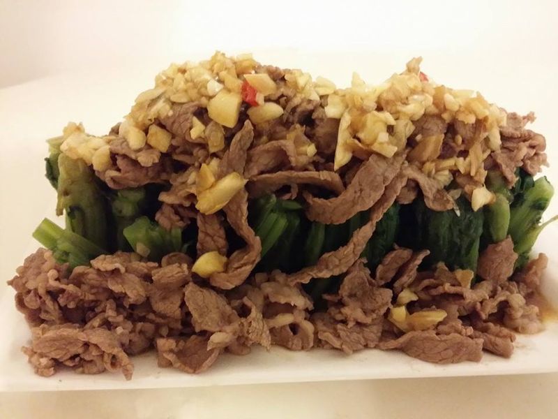 涼拌菠菜牛肉