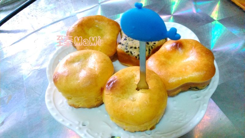 陽光乳酪球(自製芝麻餅乾底)