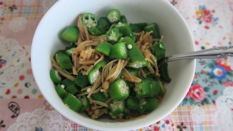 秋葵金針菇