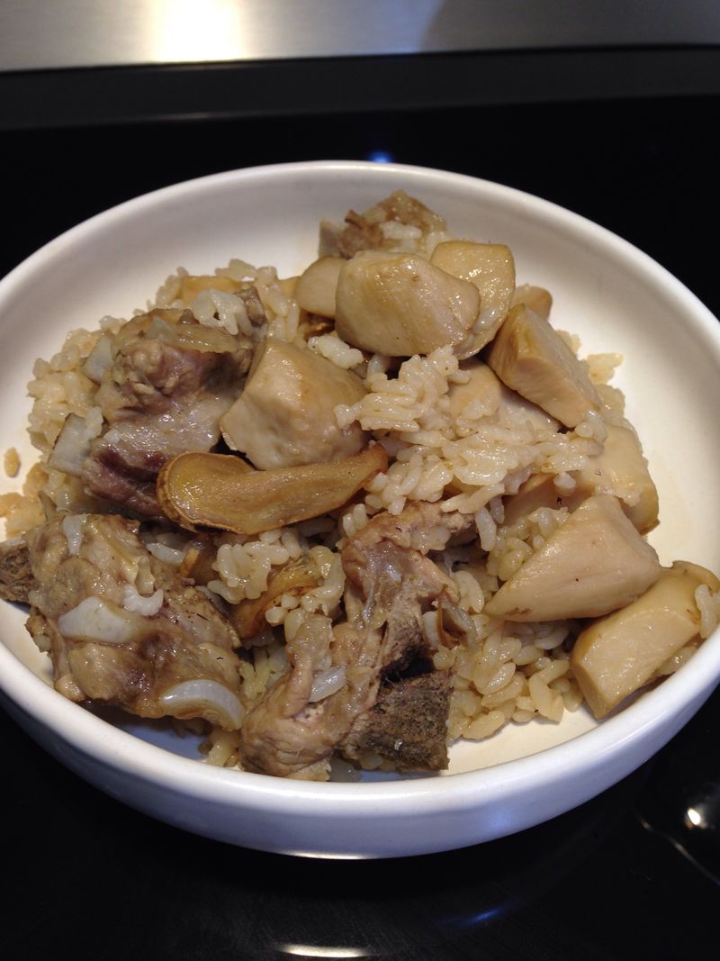 麻油排骨飯