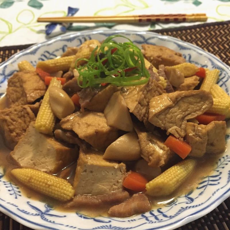 杏鮑菇油豆腐