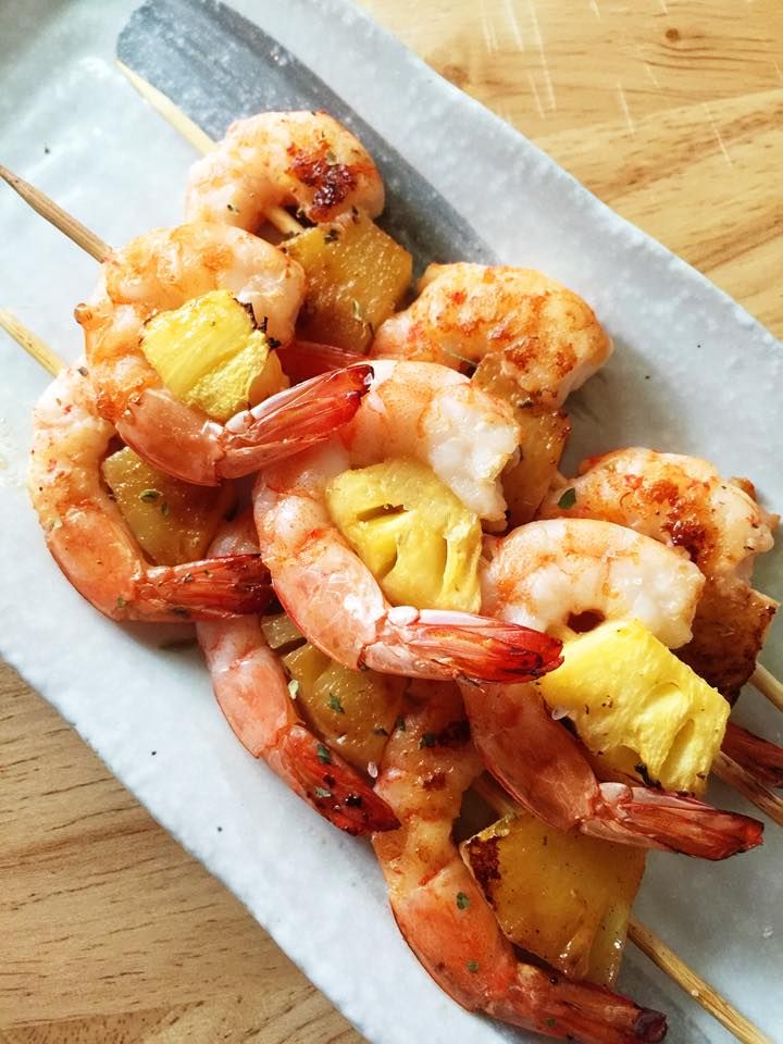 鳳梨鮮蝦串