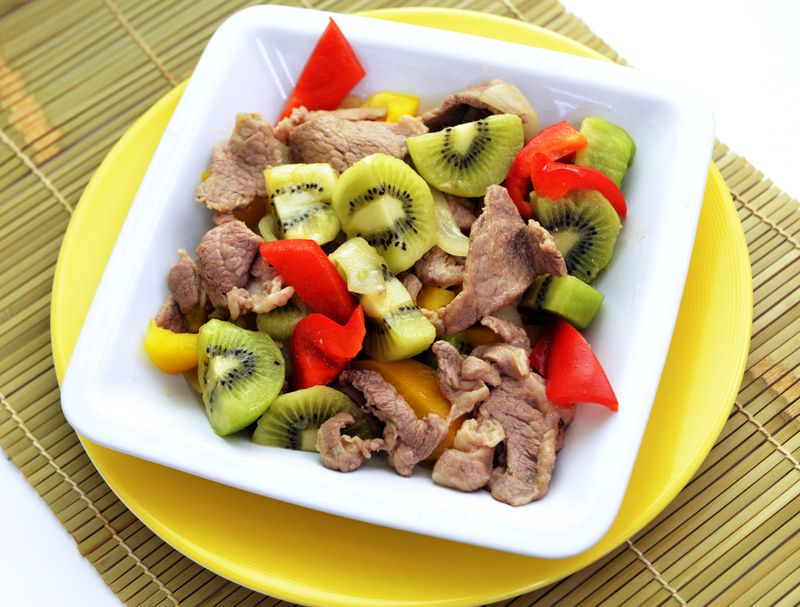 《中秋烤肉\\特輯一》奇異果炒里肌
