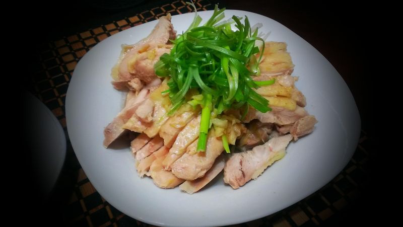蒜味蔥油雞