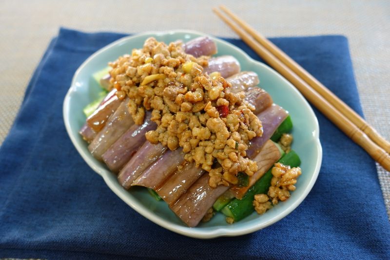 簡單料理-辣拌茄子