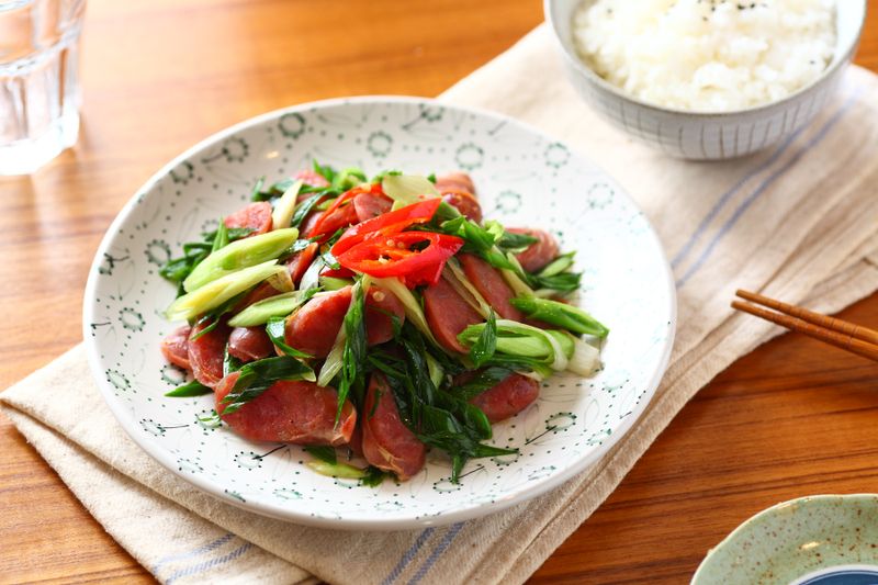蒜苗酒味香腸_黑橋牌
