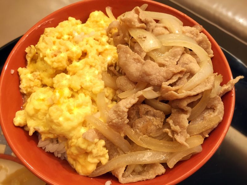**北海道豚肉滑蛋丼🇯🇵低脂低鹽版