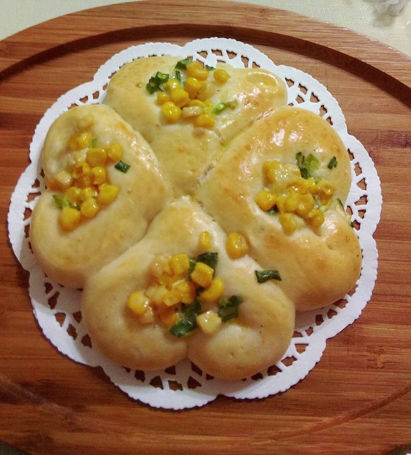 蔥花玉米愛心包